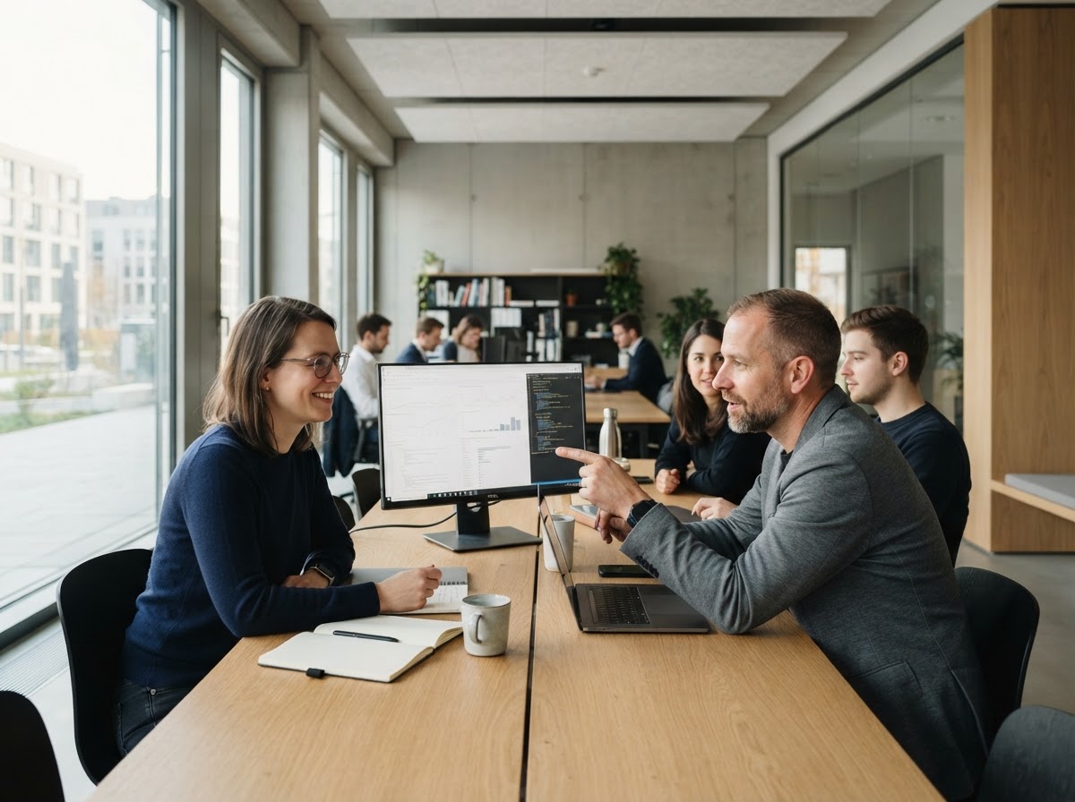 Fanoren-KI24 Analyseteam bei der Arbeit an datenbasierten Entscheidungsmodellen